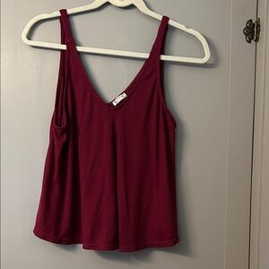 Free People Deep Red Tank Top